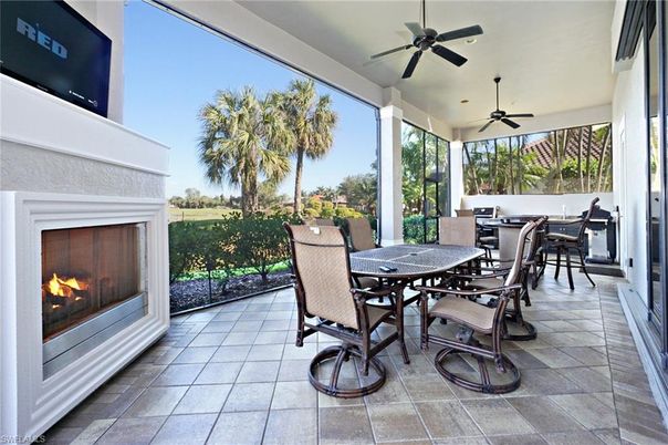 Dining room, Fireplace, Interior, Sun Room