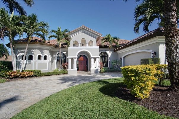 Attached, Backyard, Exterior, Facade, Mediterranean