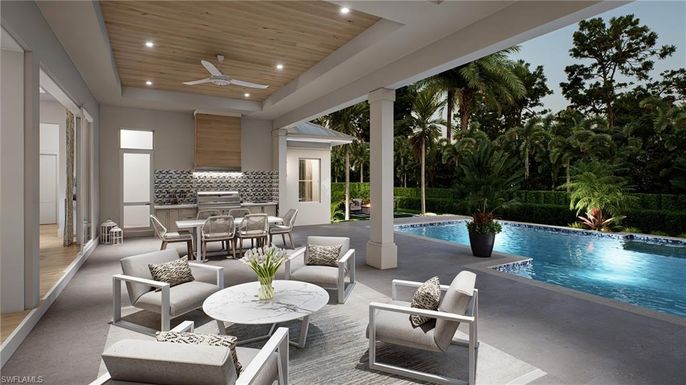 Exterior, Pool, Recessed Lighting