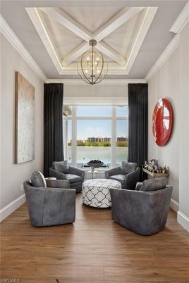 Chandelier, Interior, Living room, Water, Wood Texture Flooring