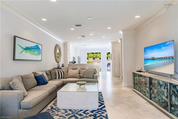 Interior, Living room, Recessed Lighting