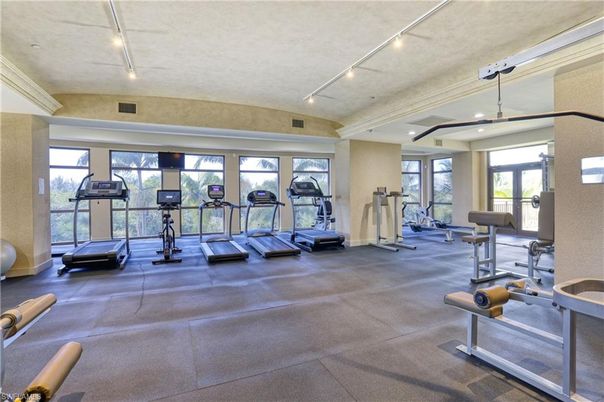 Fitness Equipment, Gym, Interior, Recessed Lighting
