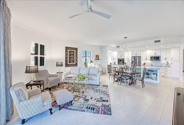 Dining room, Interior, Kitchen, Living room, Pendant Lights, Recessed Lighting, Stainless Steel Appliances