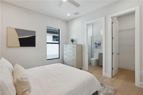 Bathroom, Bedroom, Interior, Recessed Lighting, Wood Texture Flooring