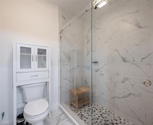 Bathroom, Glass Shower, Interior, Marble, Marble Walls