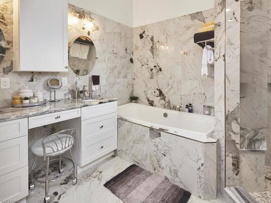 Bathroom, Interior, Marble, Marble Walls