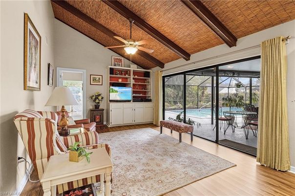 Interior, Sun Room, Wooden Beams, Wooden Ceilings, Wood Texture Flooring
