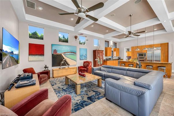 Interior, Kitchen, Living room, Recessed Lighting, Stainless Steel Appliances