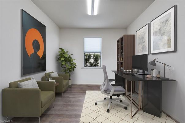 Home Office, Interior, Wood Texture Flooring