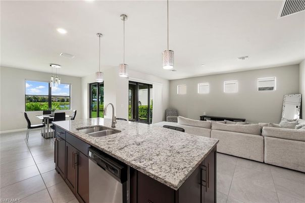 Dining room, Interior, Kitchen, Living room, Pendant Lights, Recessed Lighting