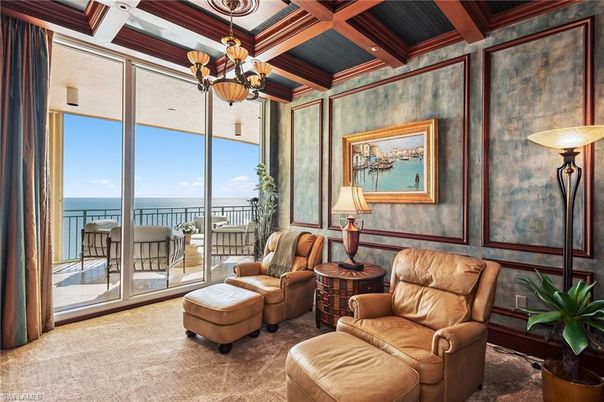 Chandelier, Interior, Living room, Recessed Lighting, Water, Wooden Beams
