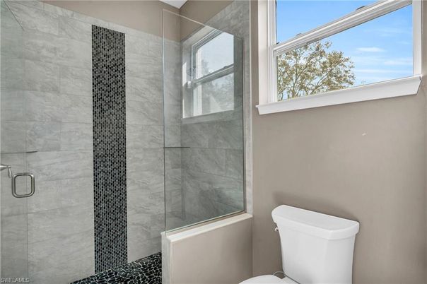Bathroom, Glass Shower, Interior, Marble Walls