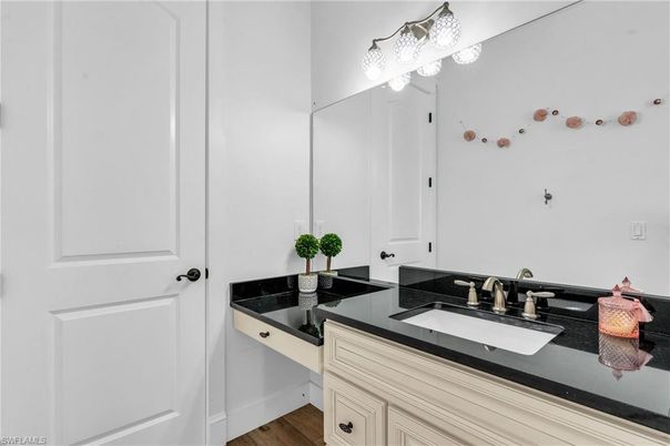 Bathroom, Dual Sink Vanities, Interior, Wood Texture Flooring