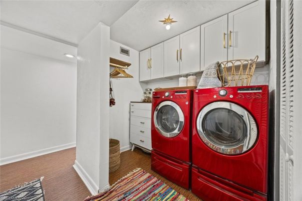 Interior, Recessed Lighting, Washer, Wood Texture Flooring
