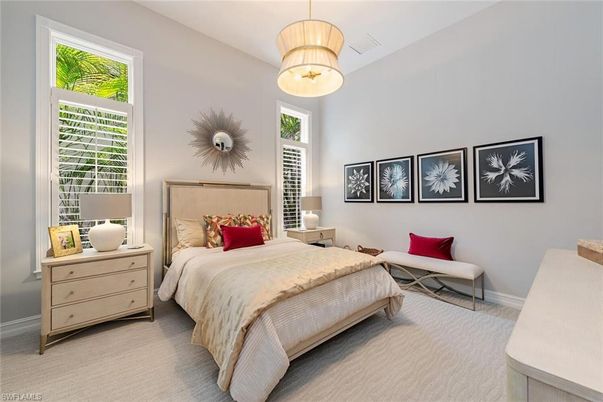 Bedroom, Interior, Pendant Lights