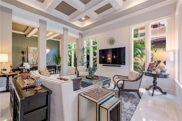 Interior, Living room, Recessed Lighting