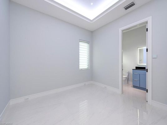Bathroom, Empty room, Interior, Marble, Recessed Lighting