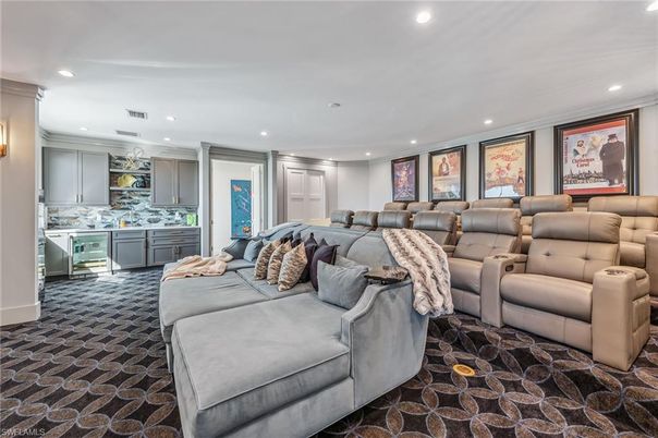 Home Theatre Room, Interior, Recessed Lighting, Theatre Room