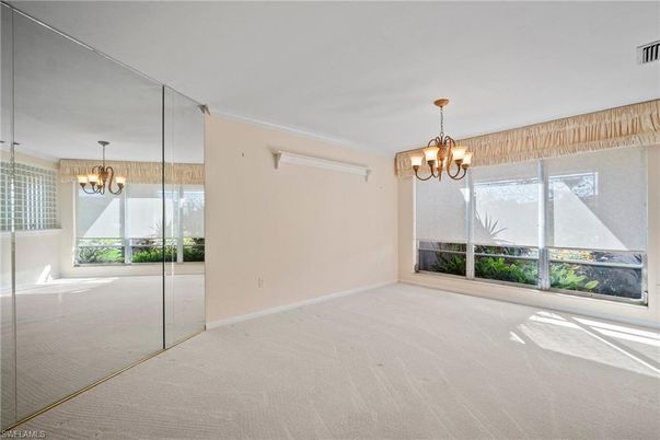 Chandelier, Empty room, Interior