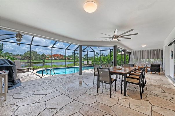 Dining room, Glass Ceilings, Interior, Pool, Sun Room