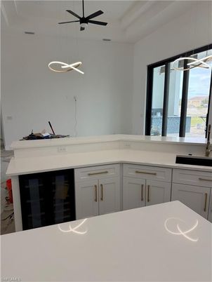 Interior, Kitchen, Pendant Lights, Water