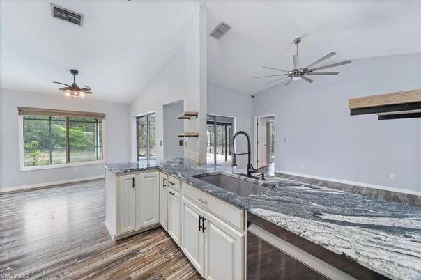 Interior, Kitchen, Wood Texture Flooring