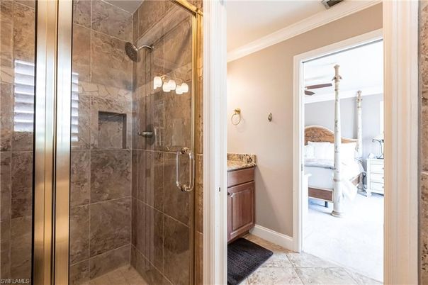 Bathroom, Bedroom, Glass Shower, Interior, Marble