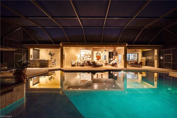 Dining room, Glass Ceilings, Interior, Pool, Sun Room