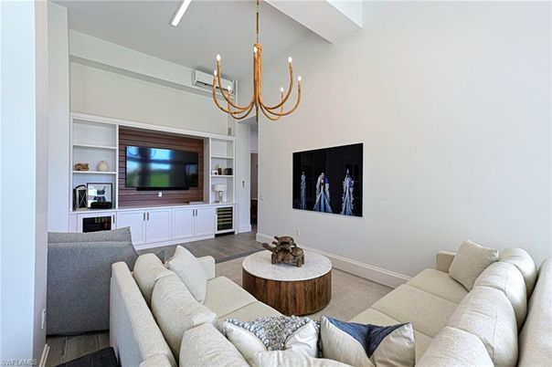 Chandelier, Interior, Living room, Wood Texture Flooring