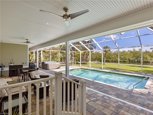 Dining room, Glass Ceilings, Hot Tub, Interior, Pool, Recessed Lighting, Sun Room