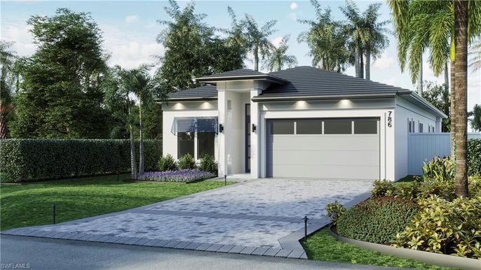 Attached, Exterior, Facade, Modern