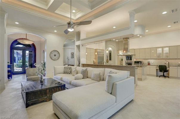 Interior, Kitchen, Living room, Recessed Lighting, Stainless Steel Appliances