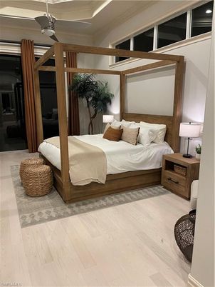 Bedroom, Interior, Wood Texture Flooring