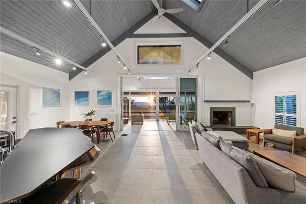 Dining room, Fireplace, Interior, Living room