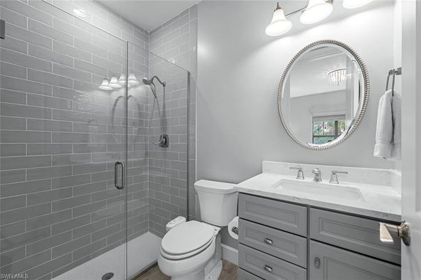 Bathroom, Glass Shower, Interior