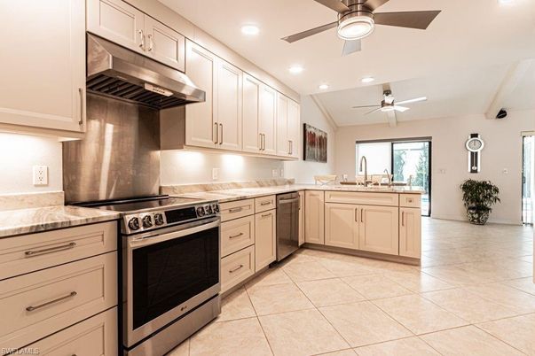 Interior, Kitchen, Recessed Lighting, Stainless Steel Appliances