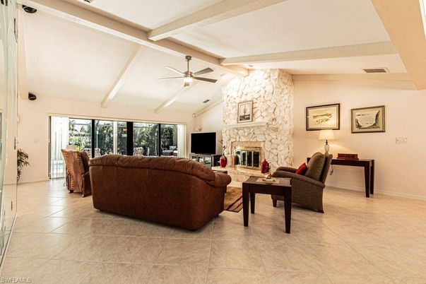 Fireplace, Interior, Living room, Stone Walls