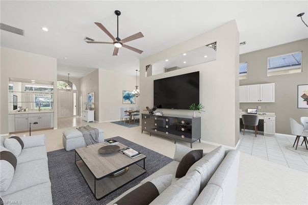 Dining room, Interior, Living room, Pendant Lights, Recessed Lighting