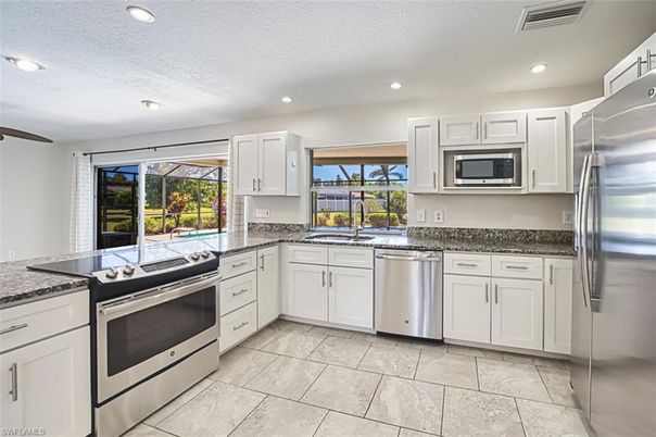 Interior, Kitchen, Recessed Lighting, Stainless Steel Appliances