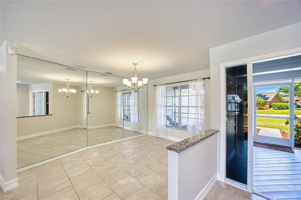 Chandelier, Empty room, Interior