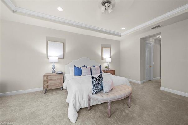 Bedroom, Interior, Recessed Lighting