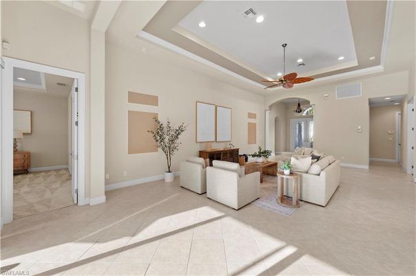 Interior, Living room, Recessed Lighting