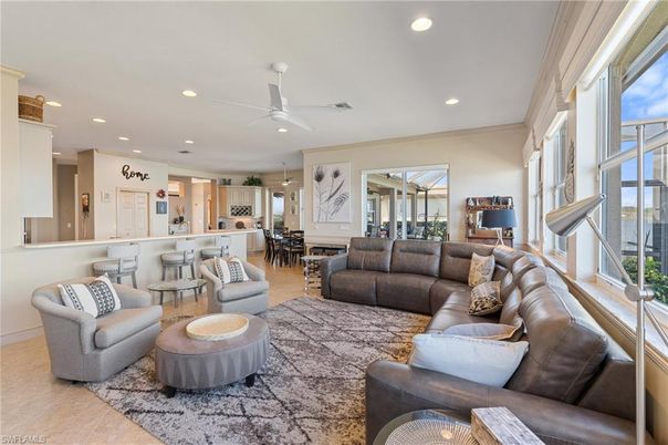 Dining room, Interior, Kitchen, Living room, Recessed Lighting