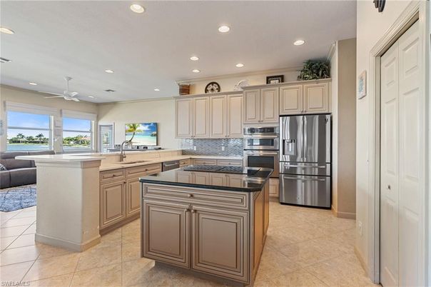 Interior, Kitchen, Recessed Lighting, Stainless Steel Appliances