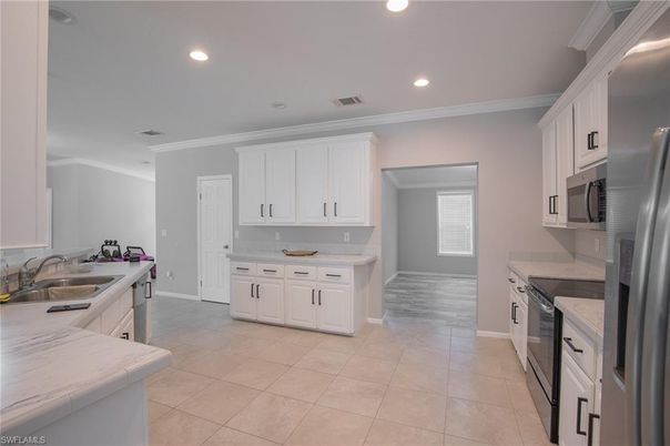 Interior, Kitchen, Recessed Lighting, Stainless Steel Appliances