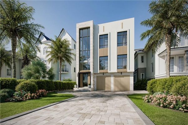 Attached, Exterior, Facade, Modern