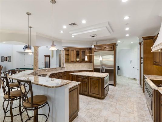 Interior, Kitchen, Pendant Lights, Recessed Lighting, Stainless Steel Appliances