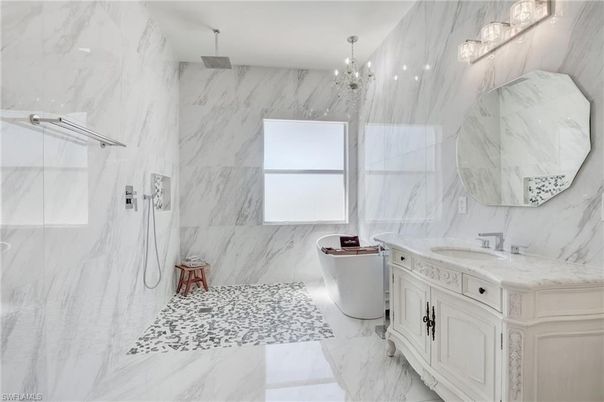 Bathroom, Interior, Marble, Marble Walls