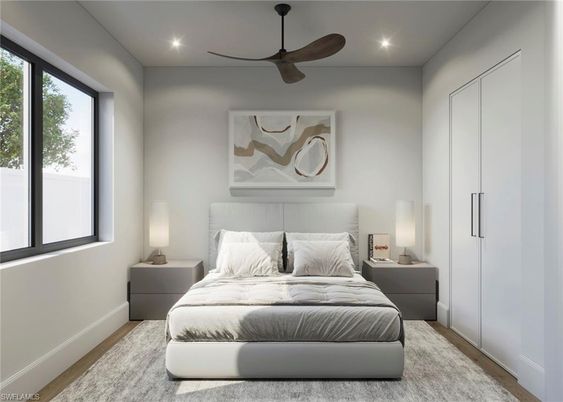 Bedroom, Interior, Recessed Lighting