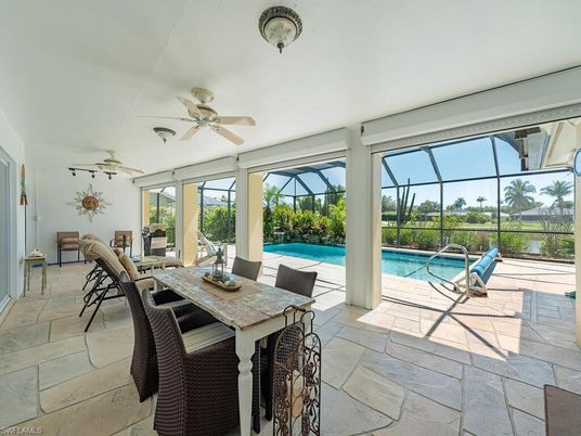 Dining room, Glass Ceilings, Interior, Pool, Sun Room